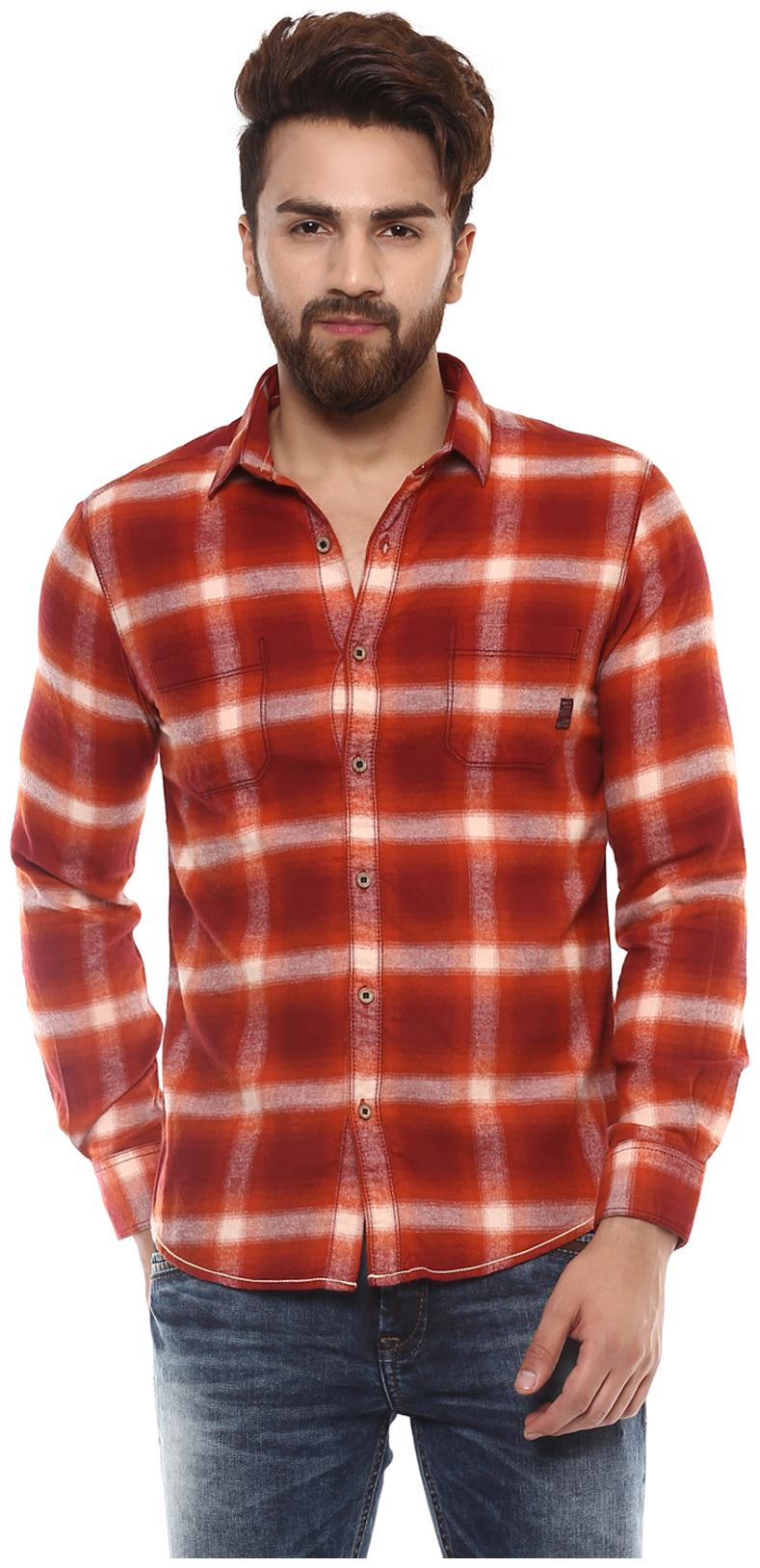 Buy Mufti Men Multi Checked Slim Fit Casual Shirt Online at Low Prices