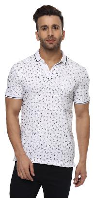 

Mufti Men White Slim fit Cotton Polo collar T-Shirt - Pack Of 1