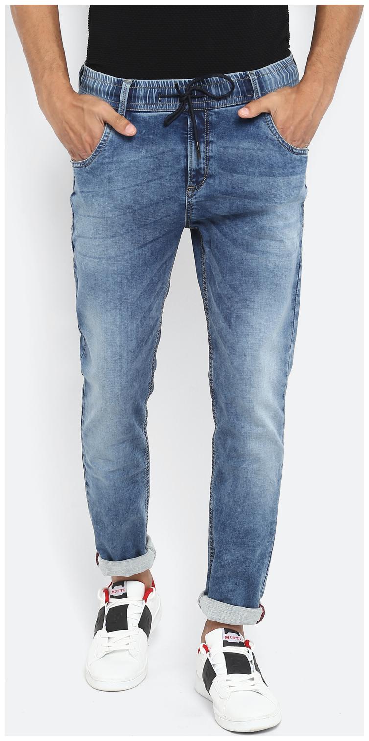 

Mufti Mid Blue Jogger Denims
