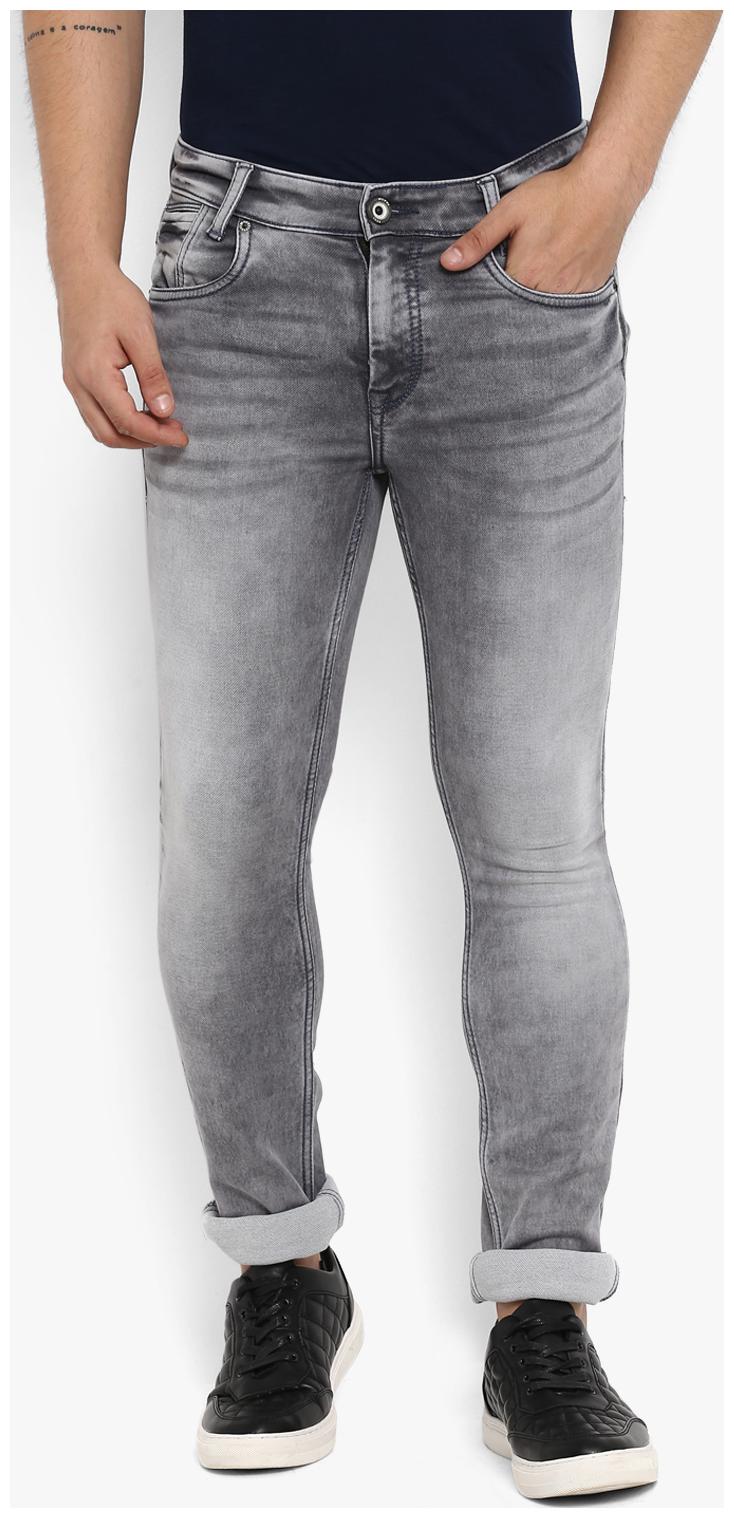 

Mufti Men Grey Skinny Fit Jeans