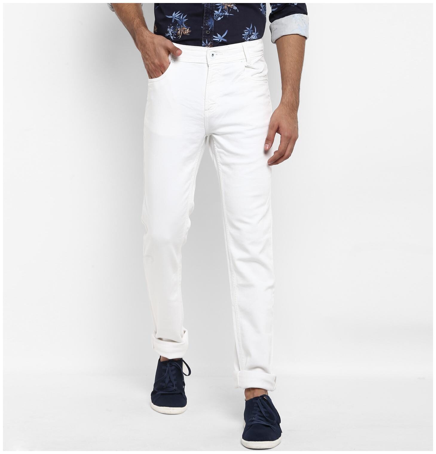 

Mufti Men White Slim Fit Jeans