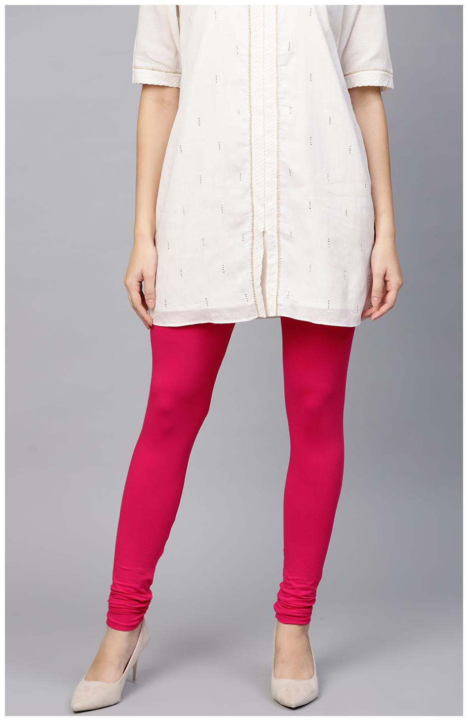 

MUKA Cotton Lycra Churidar - Pink