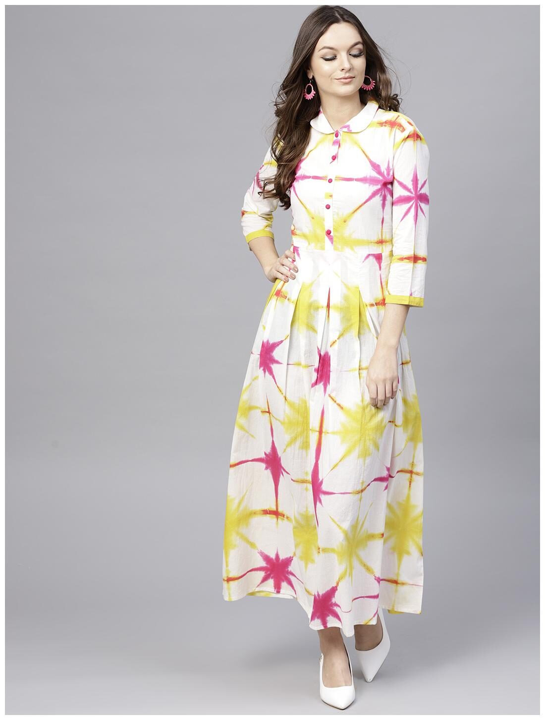 

AASI- HOUSE OF NAYO White Dyed Maxi dress