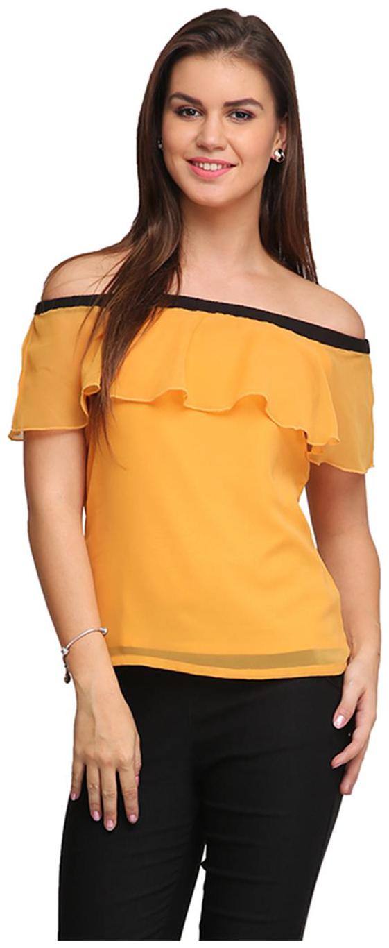 

Mustard Off Shoulder Top