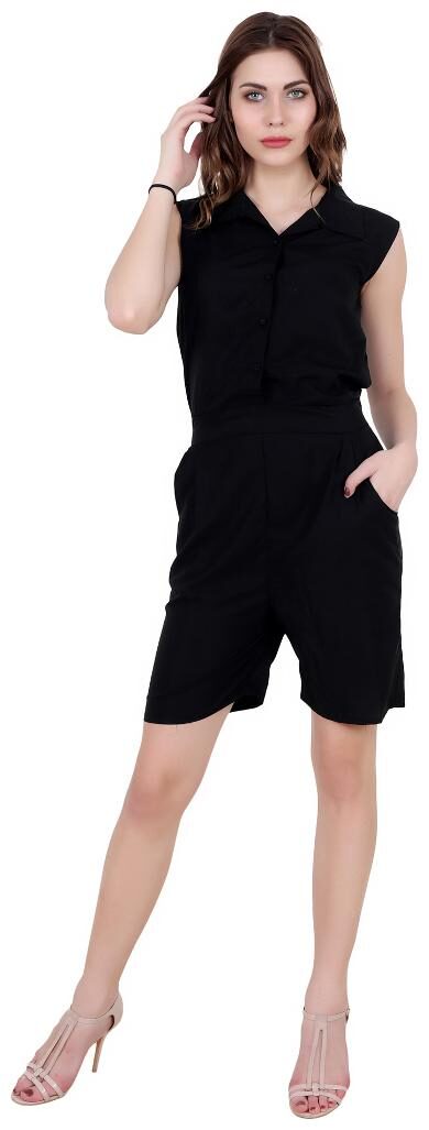 

My Swag Solid Jumpsuit - Black