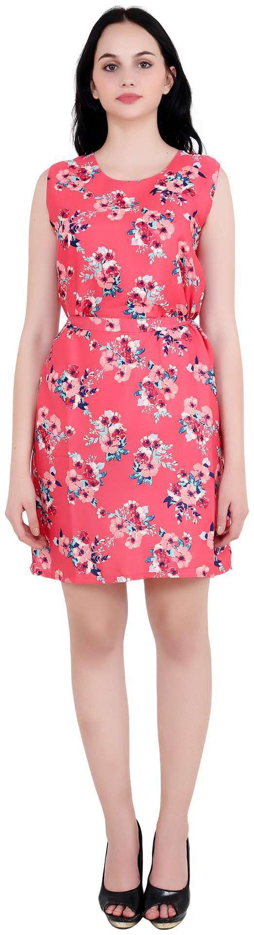 

My Swag Pink Floral Sheath dress