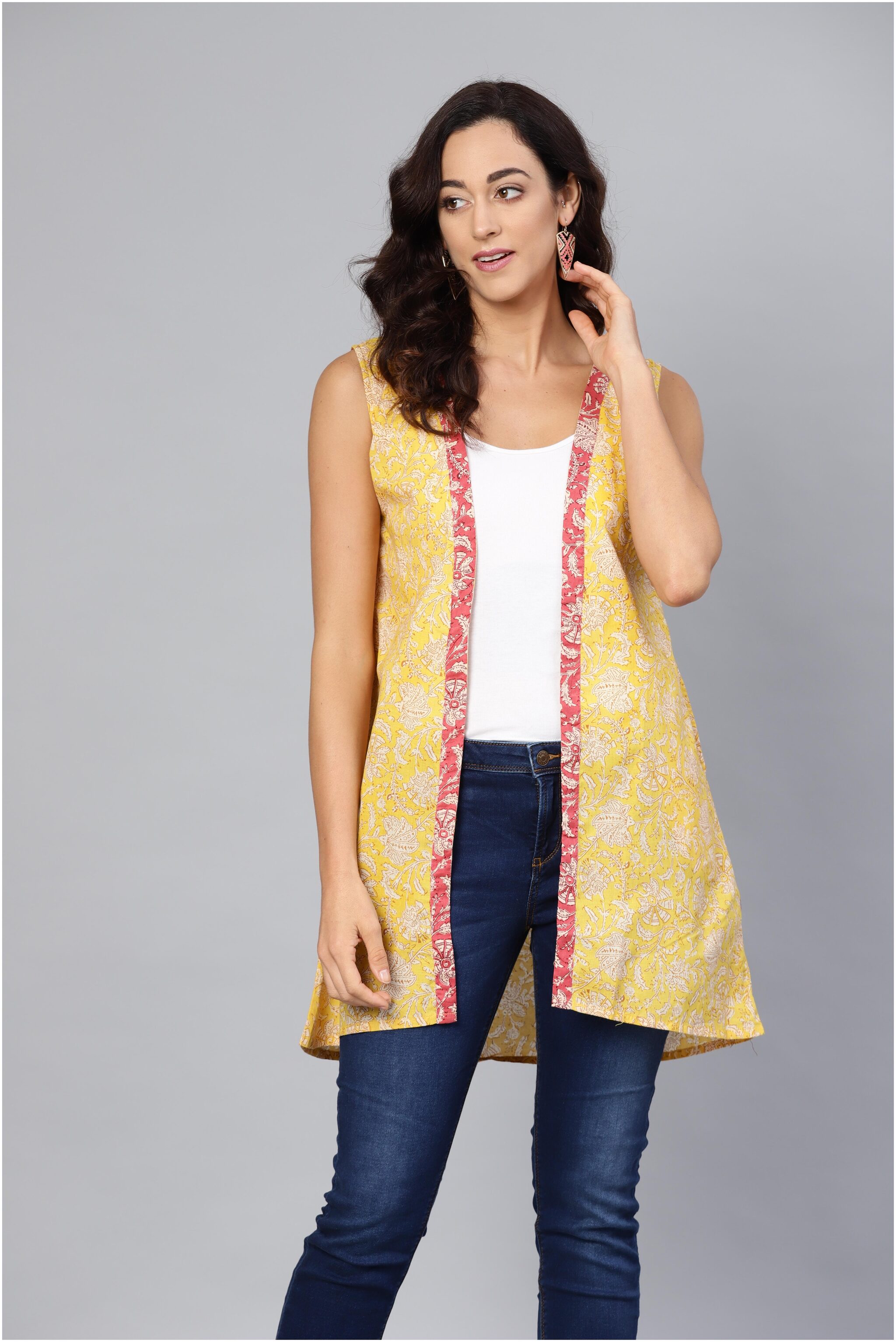

Myshka Women Shrug - Yellow