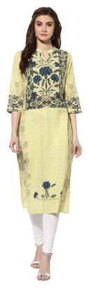 

MYTRI Women Multi Floral Straight Kurta