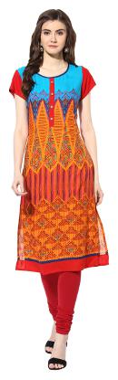 

MYTRI Women Multi Abstract Straight Kurta