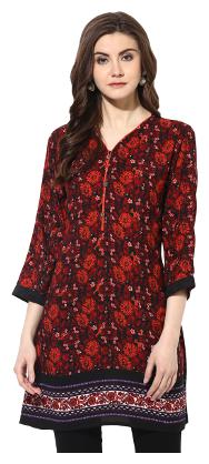

MYTRI Women Multi Floral Straight Kurta
