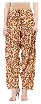 

MYTRI Cotton Salwar - Brown