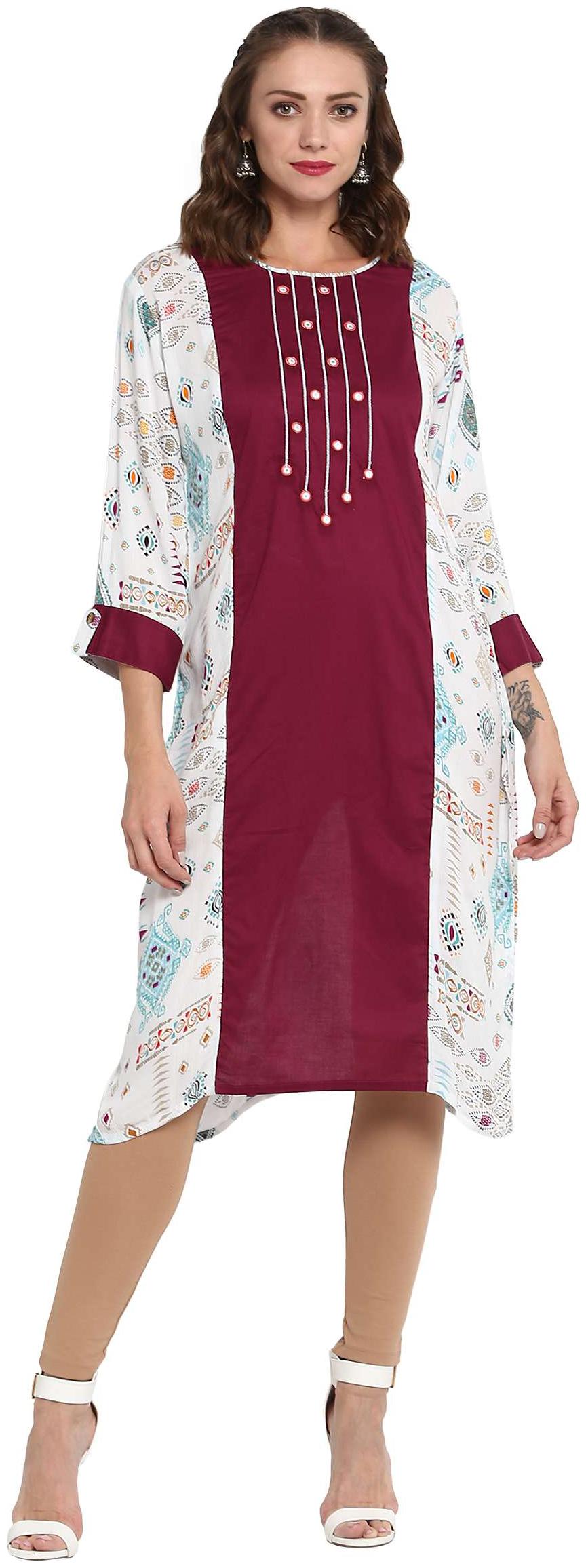 

MYTRI Women Multi Printed Straight Kurta