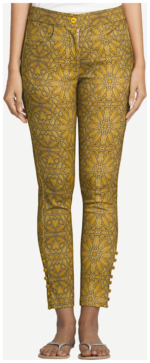

NAARI Women Beige Slim fit Cigarette pants