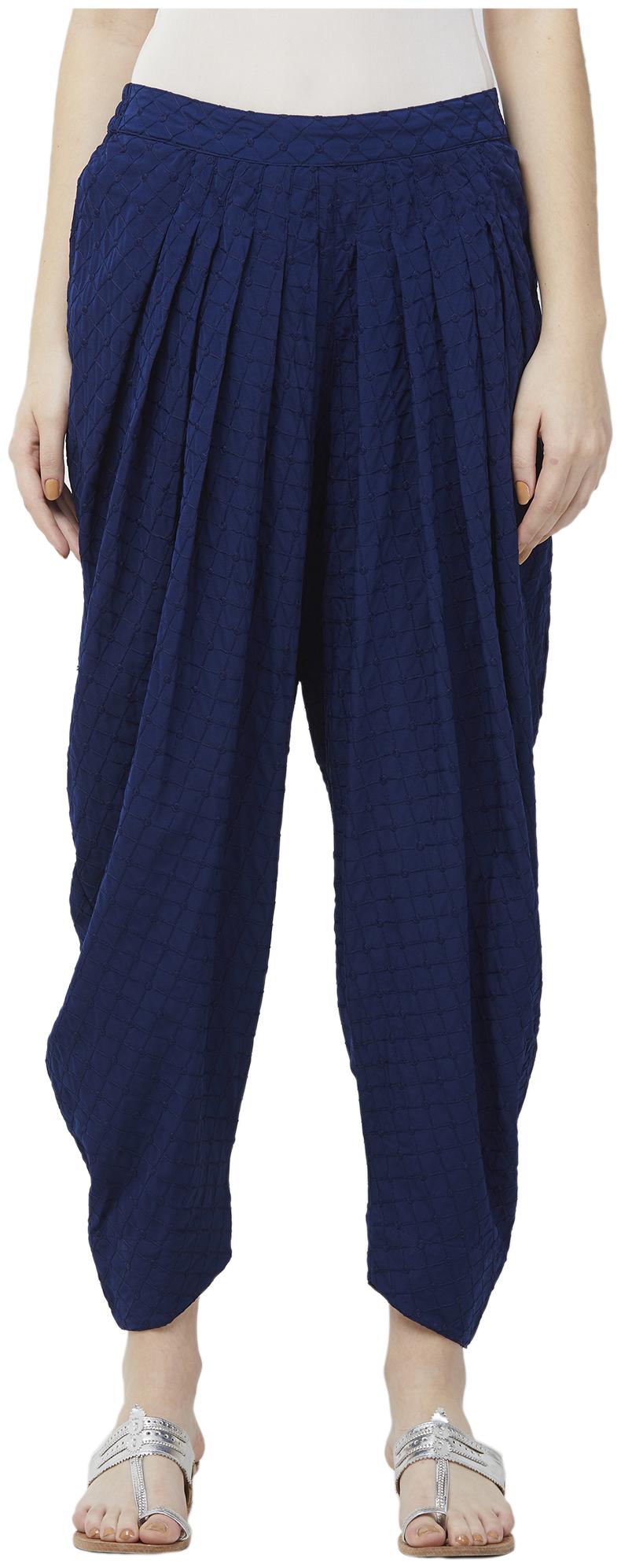 

NAARI Crepe Dhoti - Blue