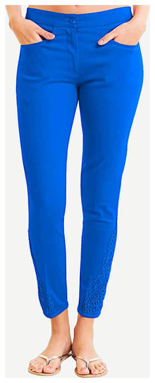 

NAARI Women Blue Slim fit Cigarette pants