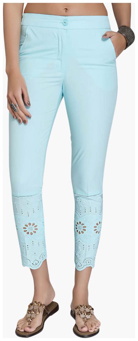 

NAARI Women Blue Slim fit Cigarette pants