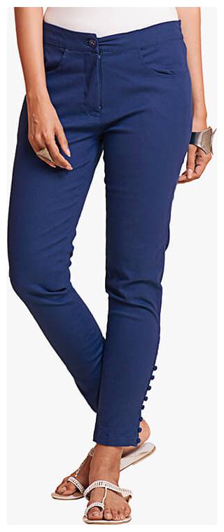 

NAARI Women Blue Slim fit Cigarette pants