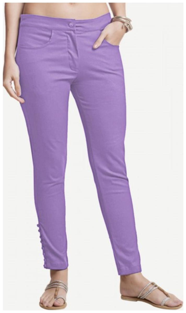 

NAARI Women Purple Slim fit Cigarette pants