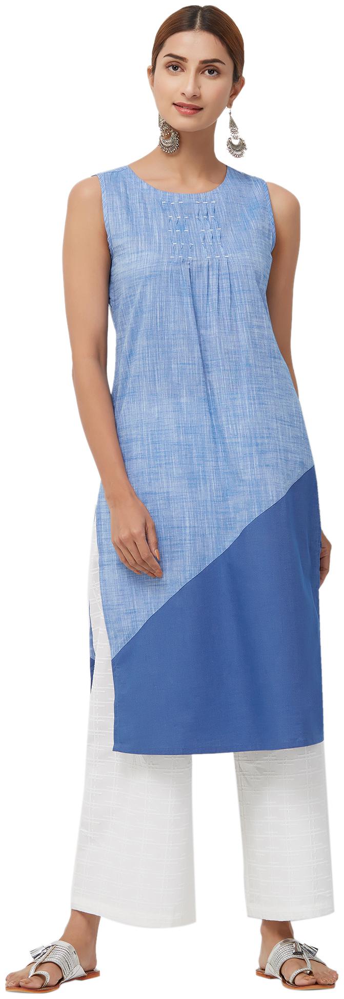 

NAARI Denim Blue Kurti