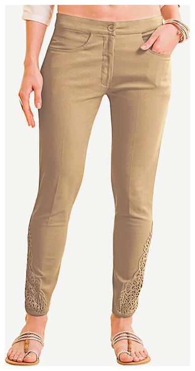 

NAARI Women Brown Slim fit Cigarette pants