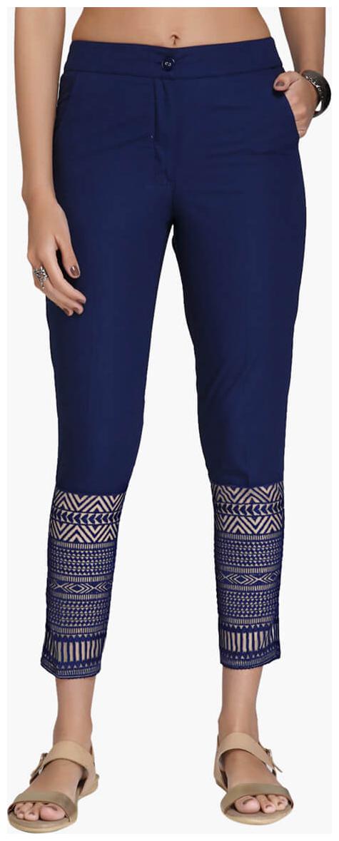 

NAARI Women Blue Slim fit Cigarette pants