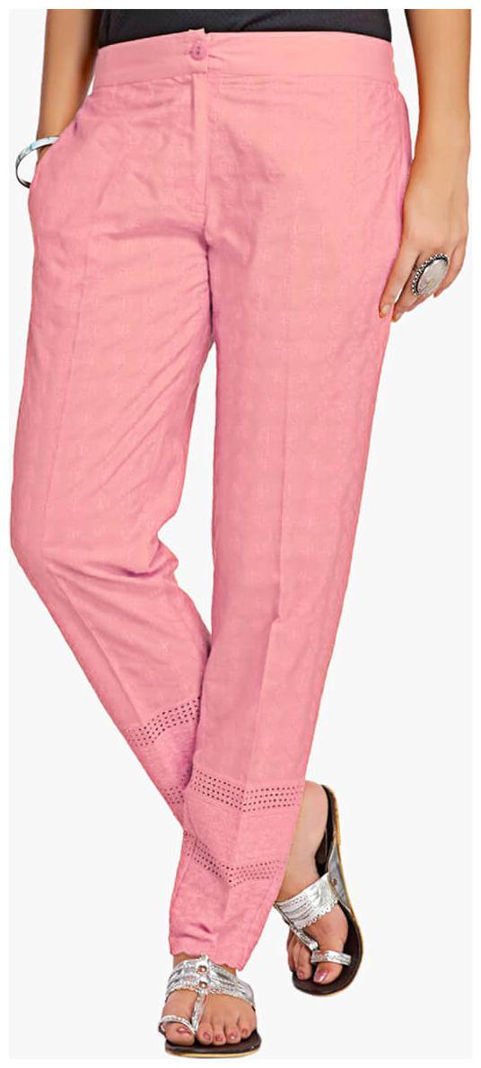 

NAARI Women Pink Slim fit Cigarette pants