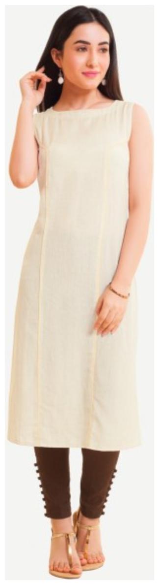 

NAARI Women Solid Regular tunic - White