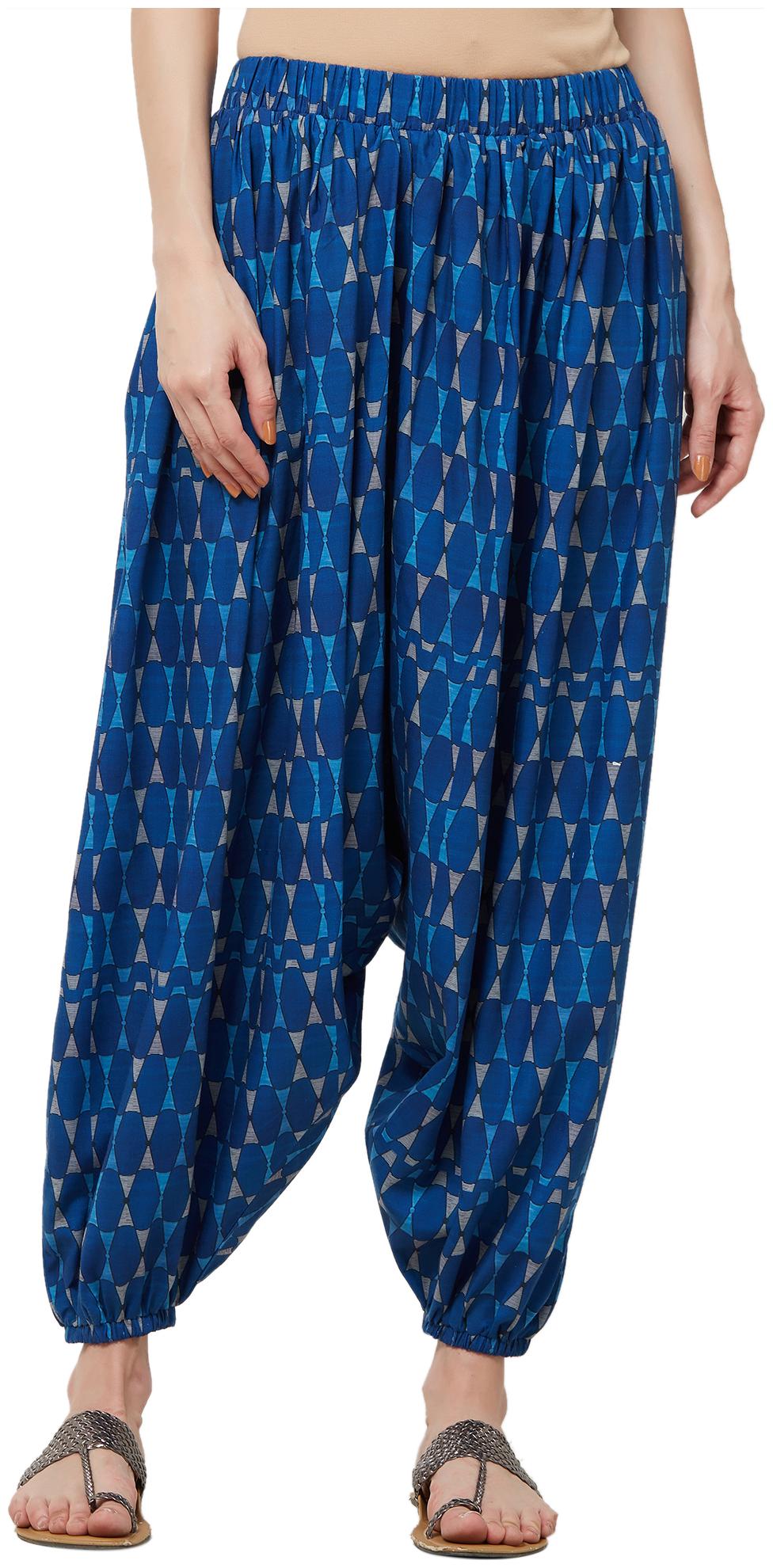 

NAARI Satin Dhoti - Blue