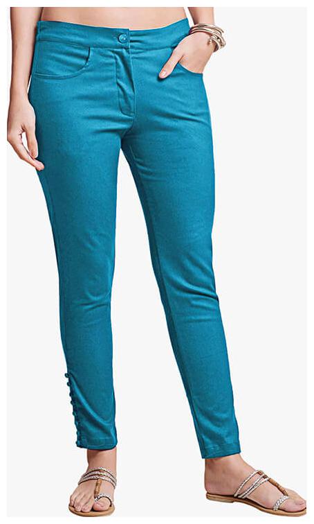

NAARI Women Blue Slim fit Cigarette pants