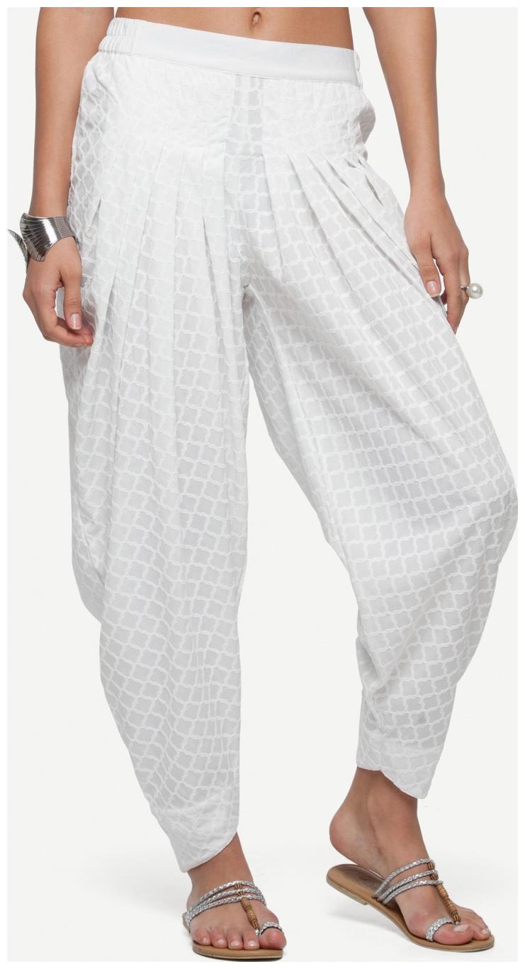 

NAARI Lycra Dhoti - White