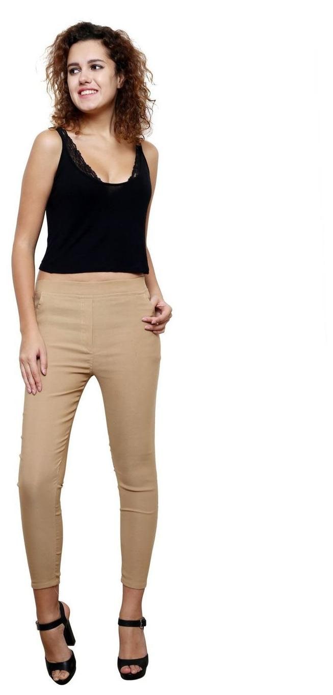 

Nagru Women s Begie Color Plain Jegging
