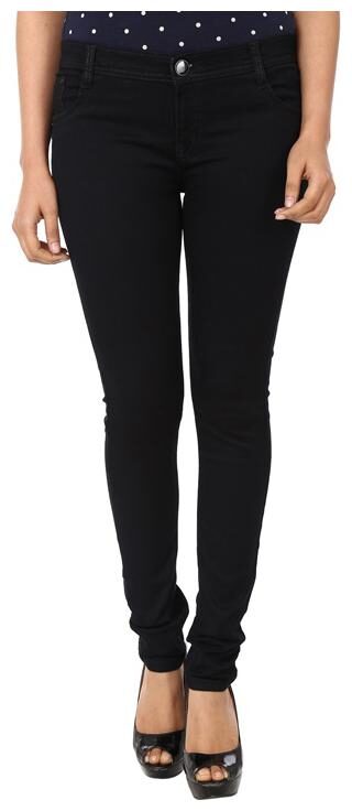 

NARESH CHAND RAJESH KUMAR JAIN Women Black Relaxed fit Jeans