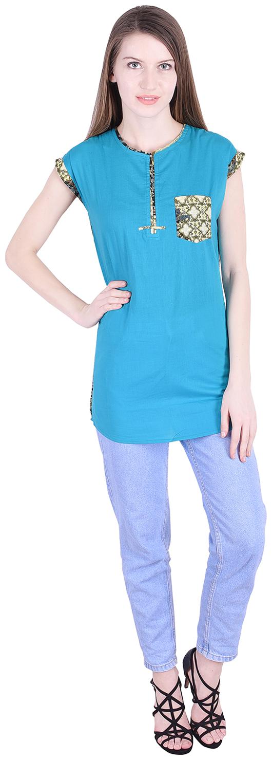

NASCENCY Women Solid Regular top - Green