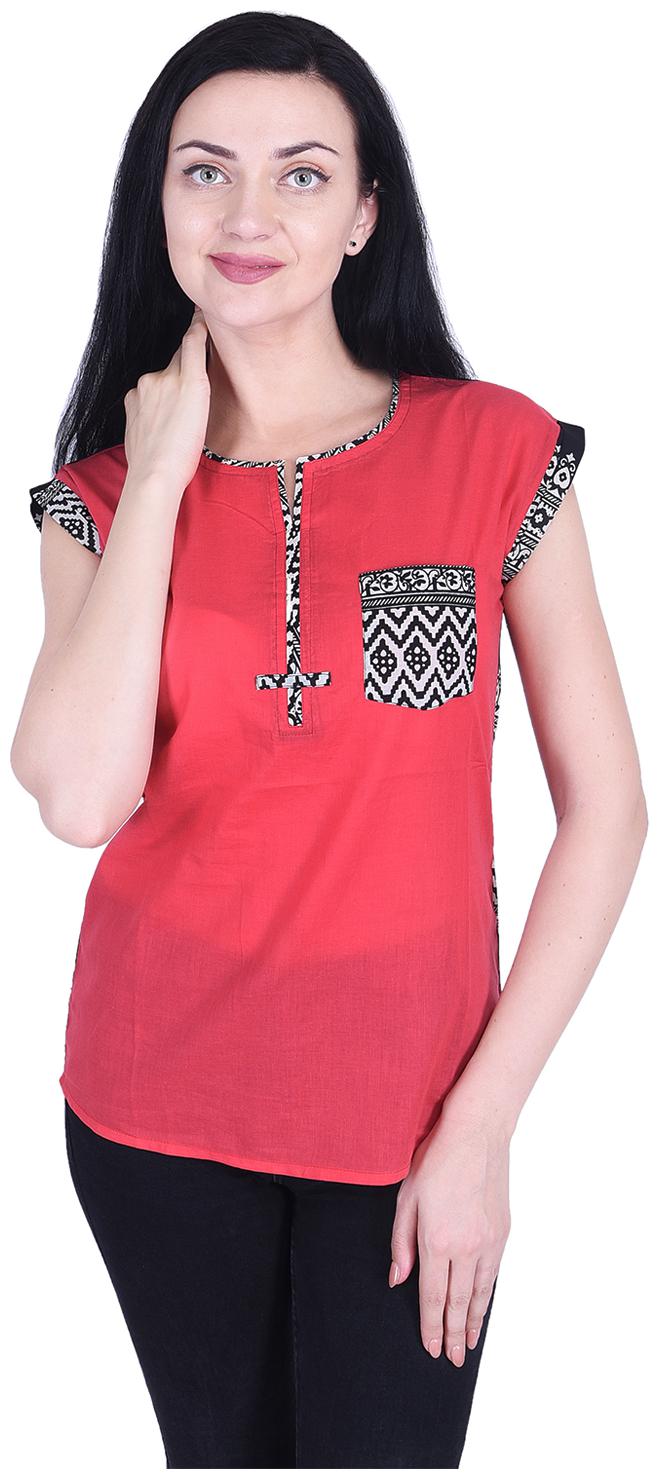 

NASCENCY Women Solid Regular top - Pink