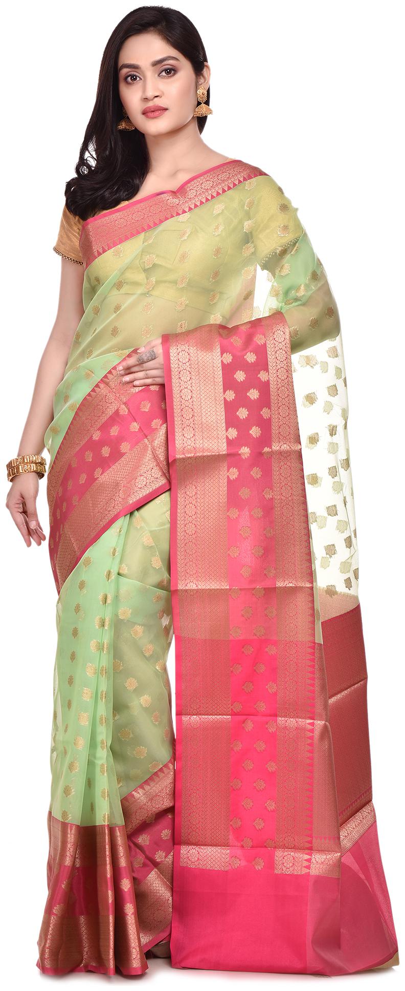 

Naveera Muslin Printed Green Regular Saree For Women
