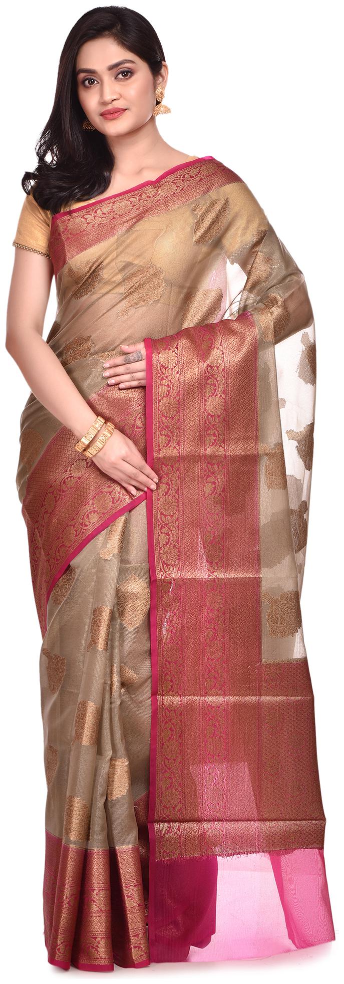 

Naveera Muslin Printed Beige Regular Saree For Women