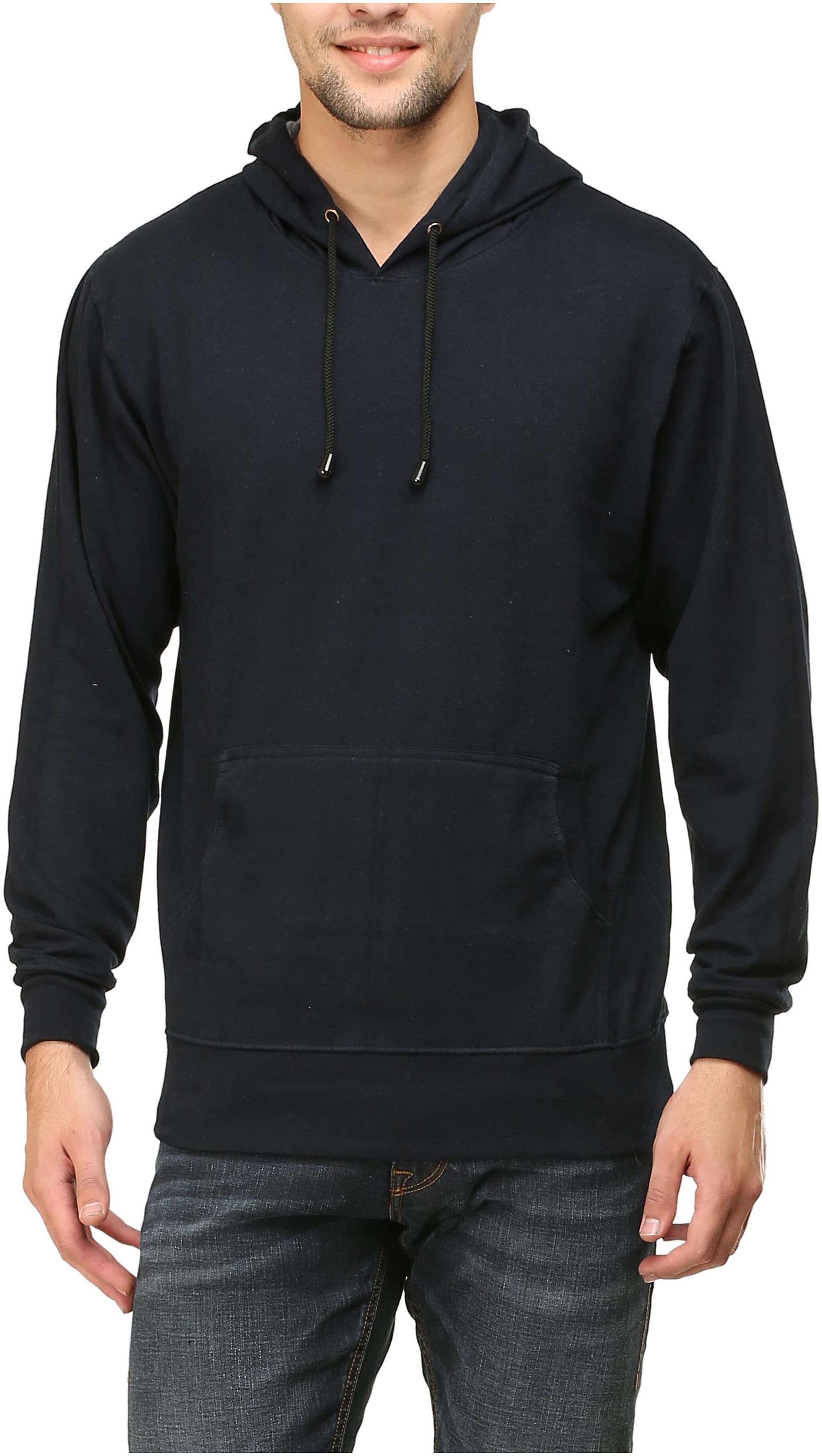 

Rawpockets Men Blue Hooded Hoodie