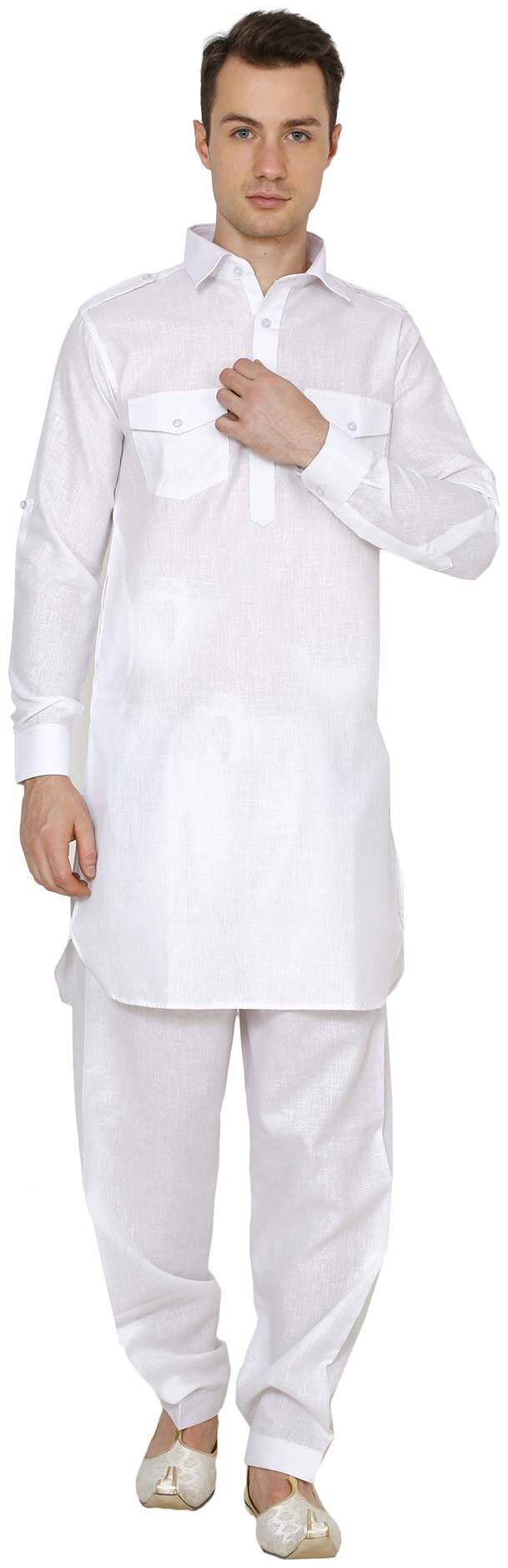 

Nawab-Saheb Mens Pathani Suit Set