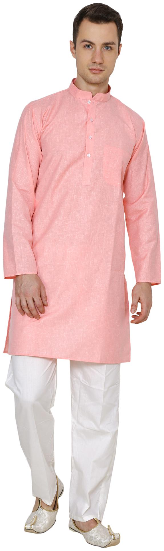 

Nawab-Saheb Mens Linen Kurta Pajama Set