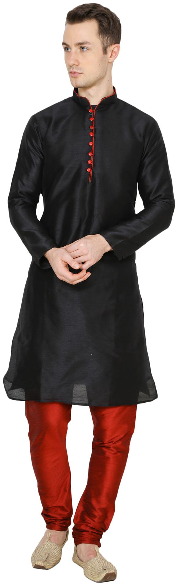 

Nawab-Saheb Mens Silk Kurta Pajama Set