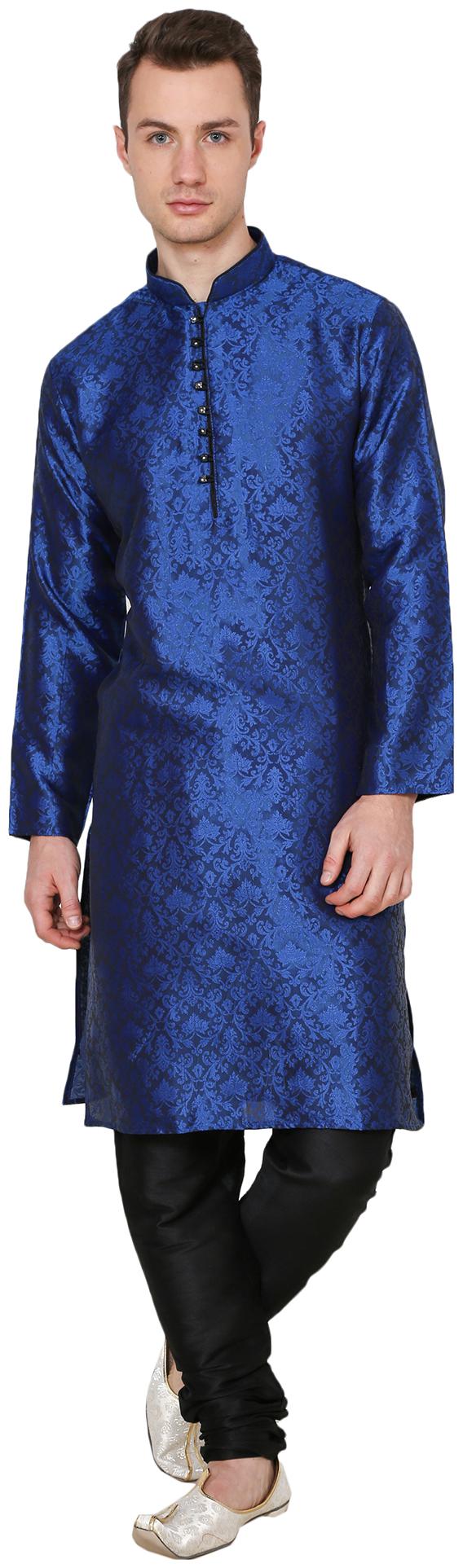 

Nawab-Saheb Mens Printed Kurta Pajama Set