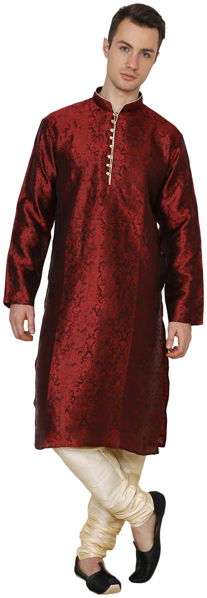 

Nawab-Saheb Mens Printed Kurta Pajama Set