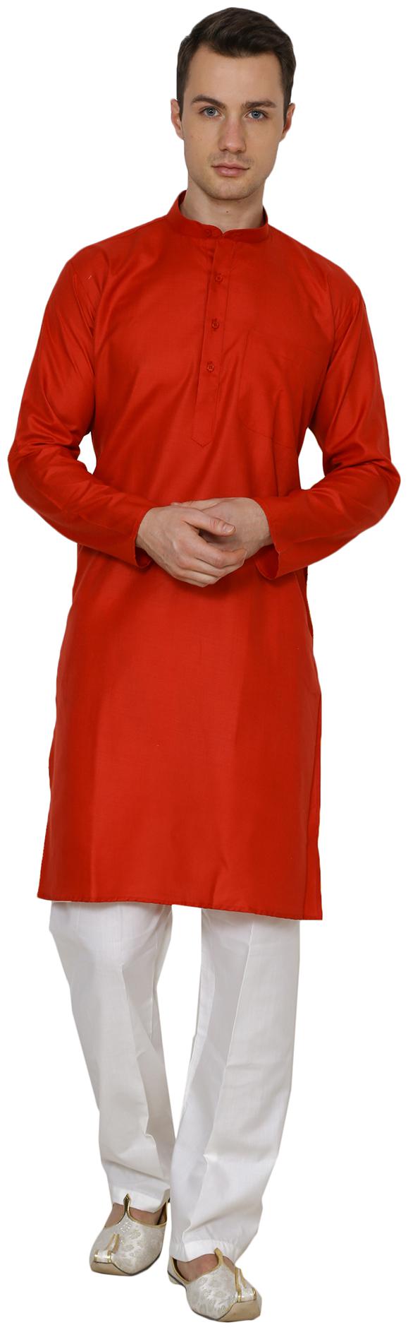 

Nawab-Saheb Mens Linen Kurta Pajama Set