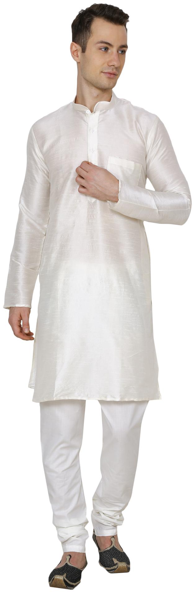 

Nawab-Saheb Mens Silk Kurta Pajama Set