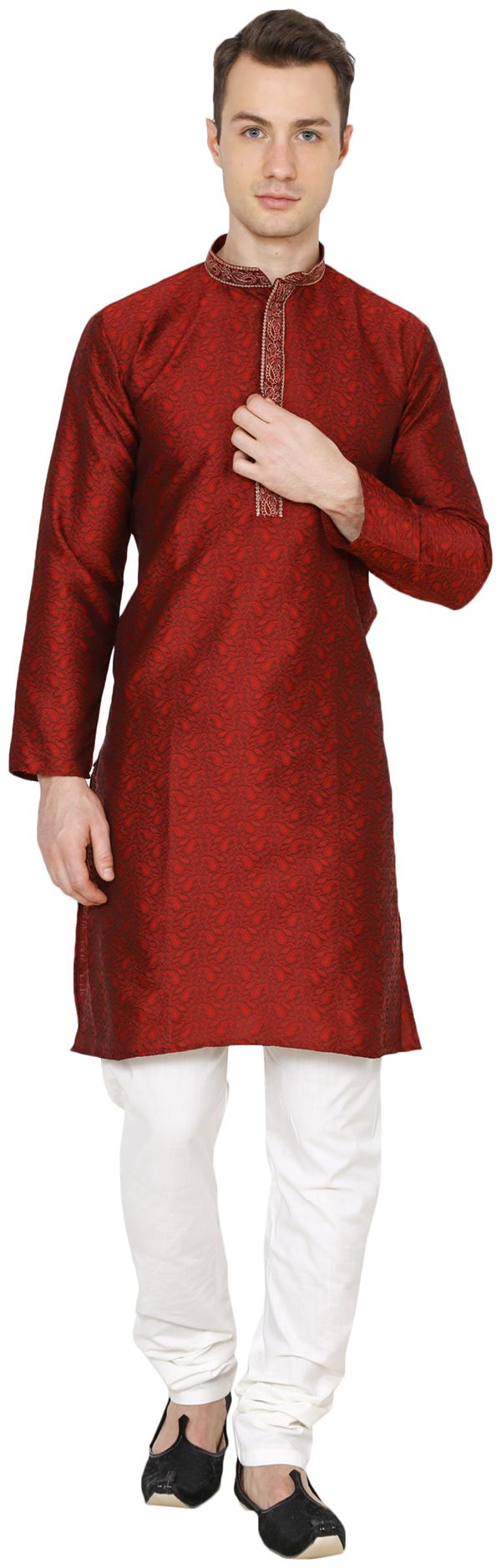 

Nawab-Saheb Mens Printed Kurta Pajama Set