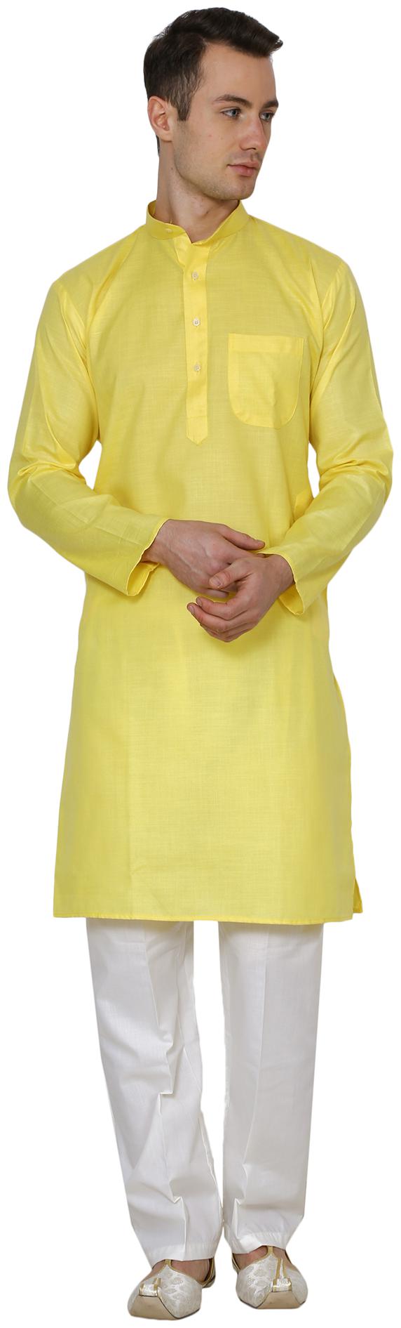 

Nawab-Saheb Mens Linen Kurta Pajama Set