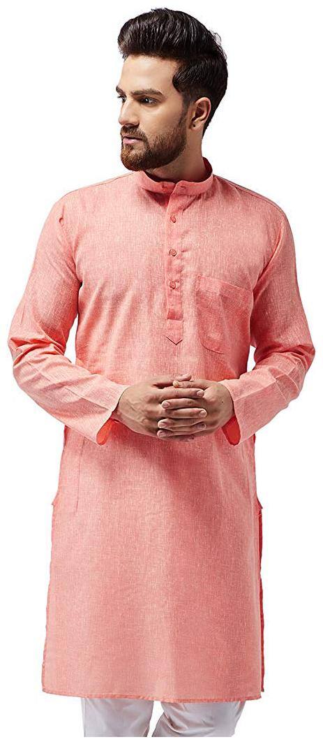 Nawab-Saheb Mens Linen Kurta Top
