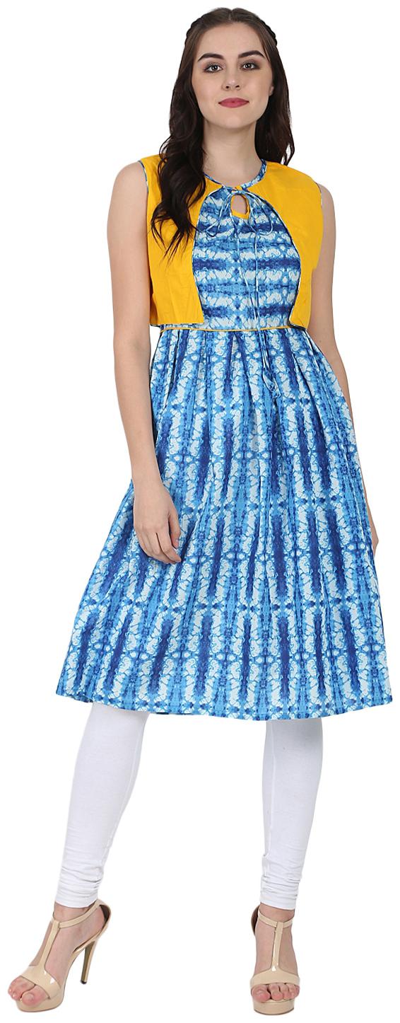 

Nayo Women Blue Solid Anarkali Kurta