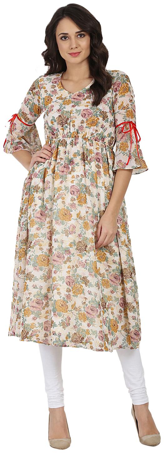 

Nayo Women Multi Floral Anarkali Kurta