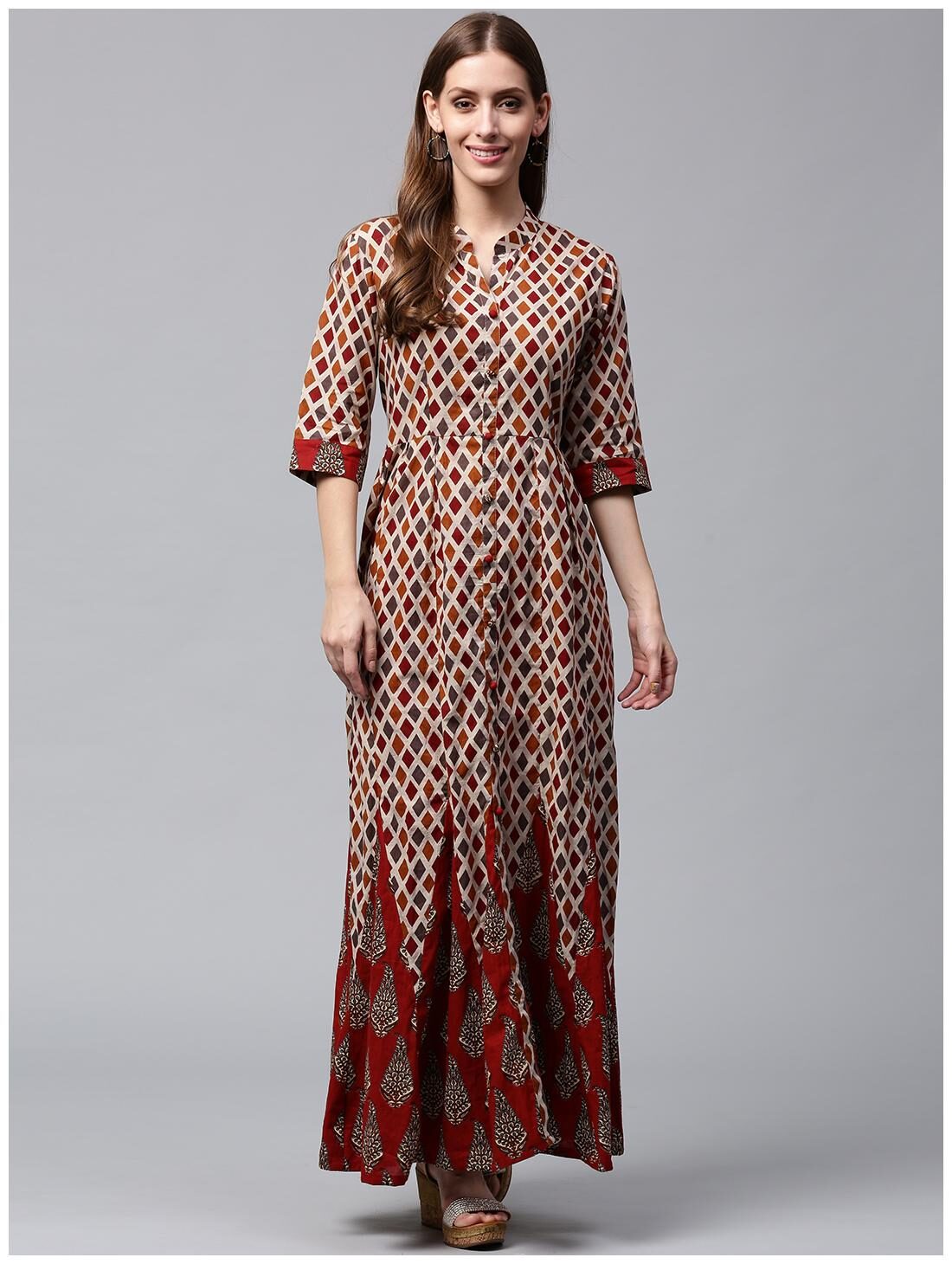 

Nayo Women Multi Printed Anarkali Kurta